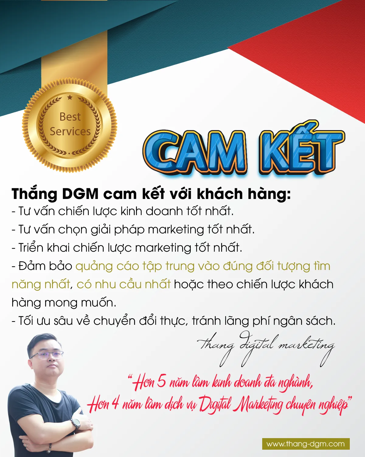 chạy quảng c&aacute;o cam kết hiệu quả